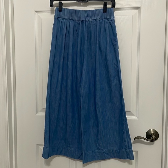 Madewell women’s denim Chambray wide leg pants - Picture 8 of 8